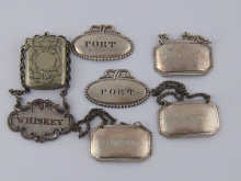 A mixed lot comprising six silver plated