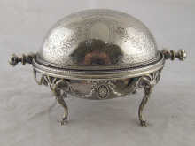 A Victorian silver plated butter 14efbb