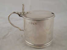 A Georgian silver drum mustard 14efd5