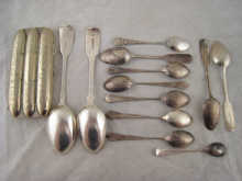 A pair of Newcastle silver teaspoons 14efd7
