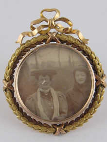 A two colour gold frame with unascribed