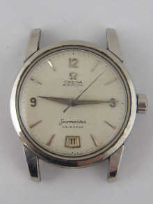 A stainless steel Omega Seamaster automatic