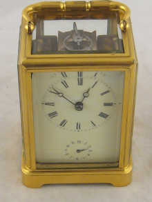 A 19th century French carriage clock