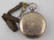 A silver full hunter pocket watch 14f046