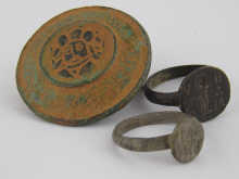 Two possibly Byzantine bronze seal 14f059