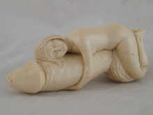 A very finely carved erotic ivory 14f065