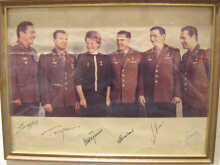 A photograph of Russian cosmonauts with
