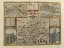 A John Speed map of Middlesex with 14f071