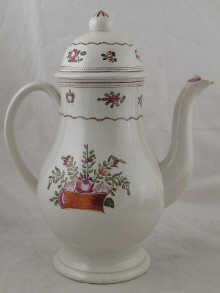 A French ceramic baluster coffeepot 14f0b1