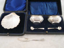 A silver butter shell hallmarked