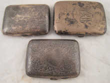 Three lady s silver cigarette cases 14f0ef