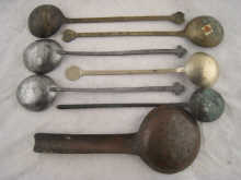 Chinese spoons. Six various serving