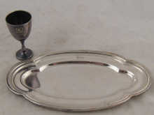 Silver plate. A small White Star Line