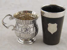 A Victorian silver miniature cup