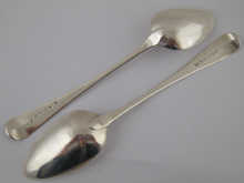 A pair of silver Old English pattern 14f104