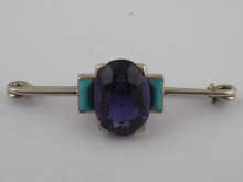 Cartier; a French hallmarked amethyst