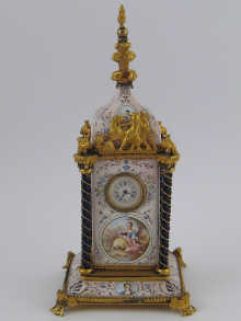 A miniature Viennese boudoir clock 14f186