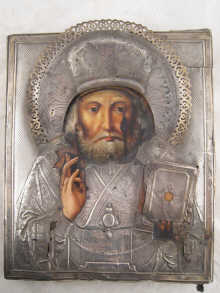 A Russian Orthodox icon of Christ