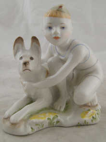 A Soviet Russian ceramic group of a