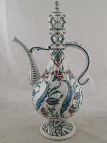 A ceramic Turkish wine jug with 14f1d9