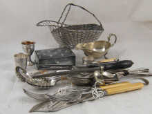 A quantity of silver plate including