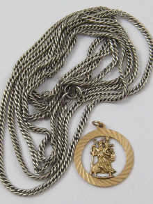 A 9 ct gold St Christopher approx  14f255