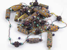 A quantity of millefiori glass beads