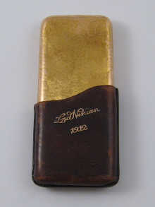 A 14ct gold Russian cheroot case 14f27f