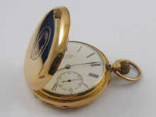 An 18ct gold hunter pocket watch