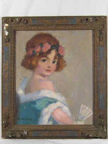 A framed oil on canvas  Portrait of