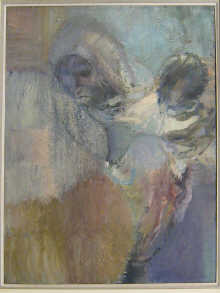 A framed oil on canvas Israeli