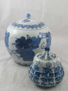 An Oriental blue and white ginger