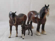 Beswick horses: A shire horse 21.5