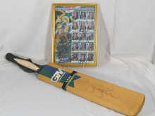 A Jonty Rhodes signed bat 79 cm 14f32c