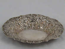 A silver bon bon dish 15 x 12 cm  14f33d