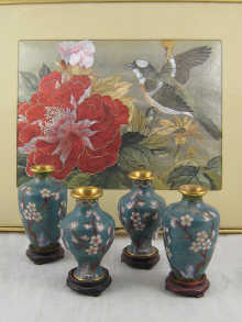 Two pairs of cloisonne enamelled 14f336