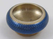 A Russian silver gilt and blue