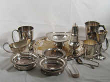 A quantity of silver plate including