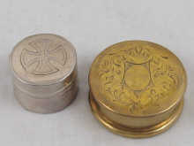 A French hallmarked silver pyx