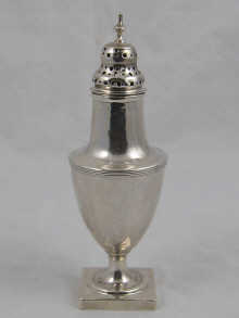 A Georgian silver pepper of vase 14f376