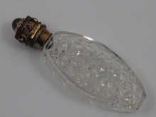 An Edwardian cut glass scent bottle 14f3d3
