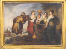 Oil on canvas a copy of Bartolome