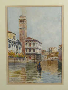 A watercolour Venetian canal scene 14f44a