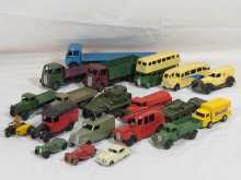 Nineteen Dinky toys being fourteen