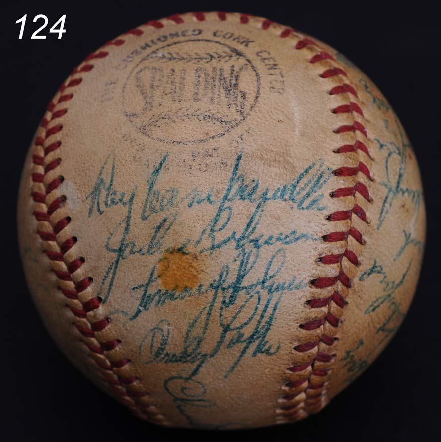 1948 Brooklyn Dodgers Signed Ball 14f4b4