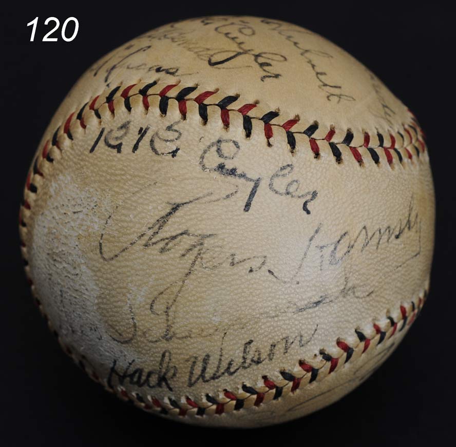 1929 Chicago Cubs Signed Baseball including