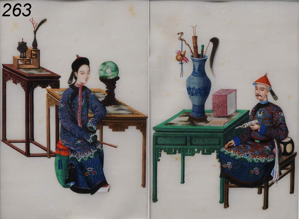 Pair of Chinese Watercolors each 14f4fe