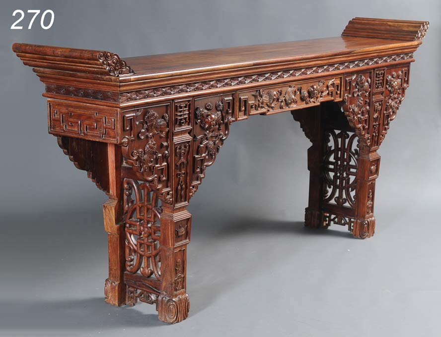 Impressive Chinese Rosewood Carved 14f502