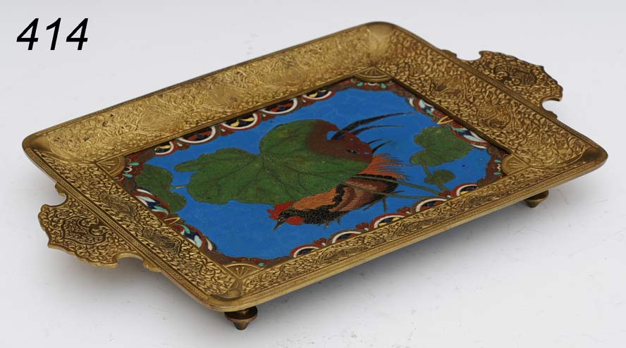 Bronze Serving Tray mounted with