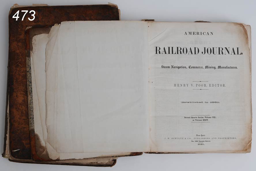 American Railroad Journal 2 volumes 14f536